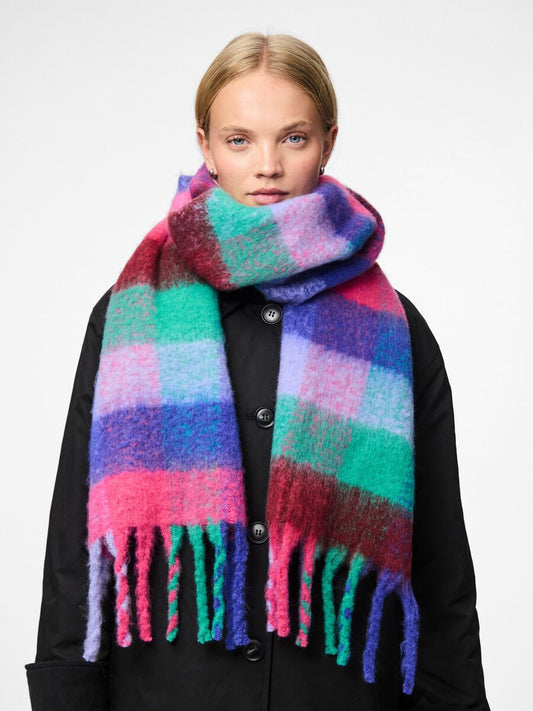 Brushed Check Scarf