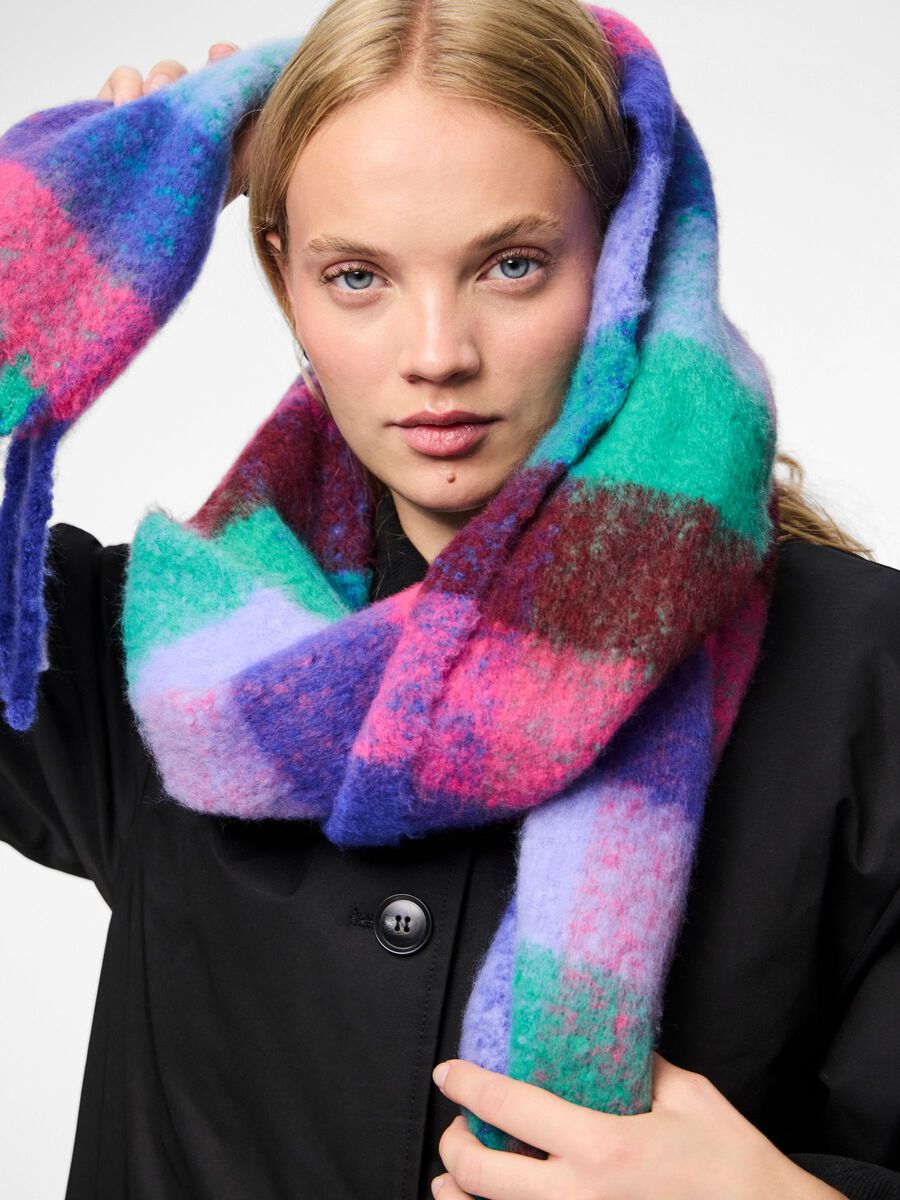 Brushed Check Scarf