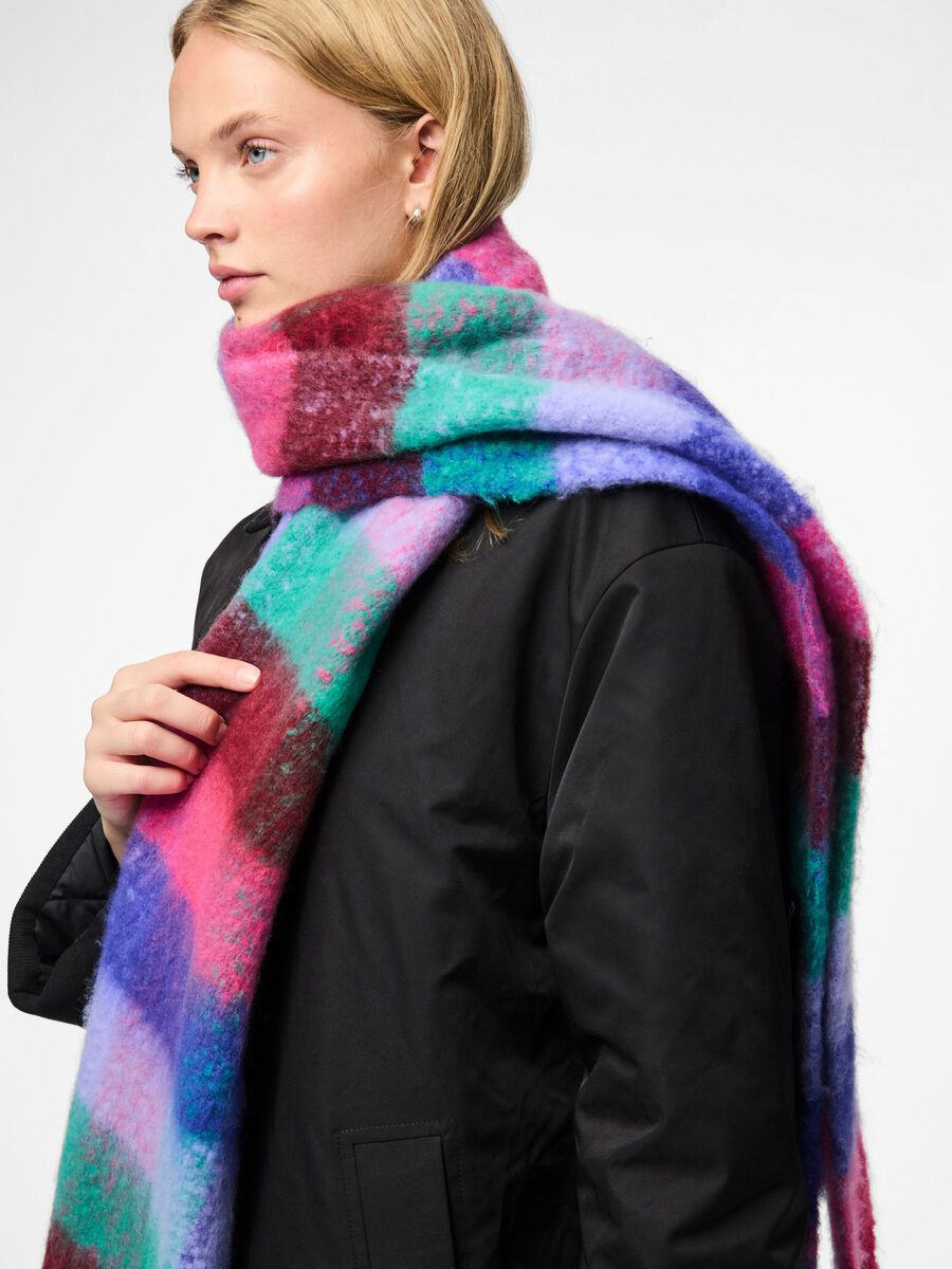 Brushed Check Scarf