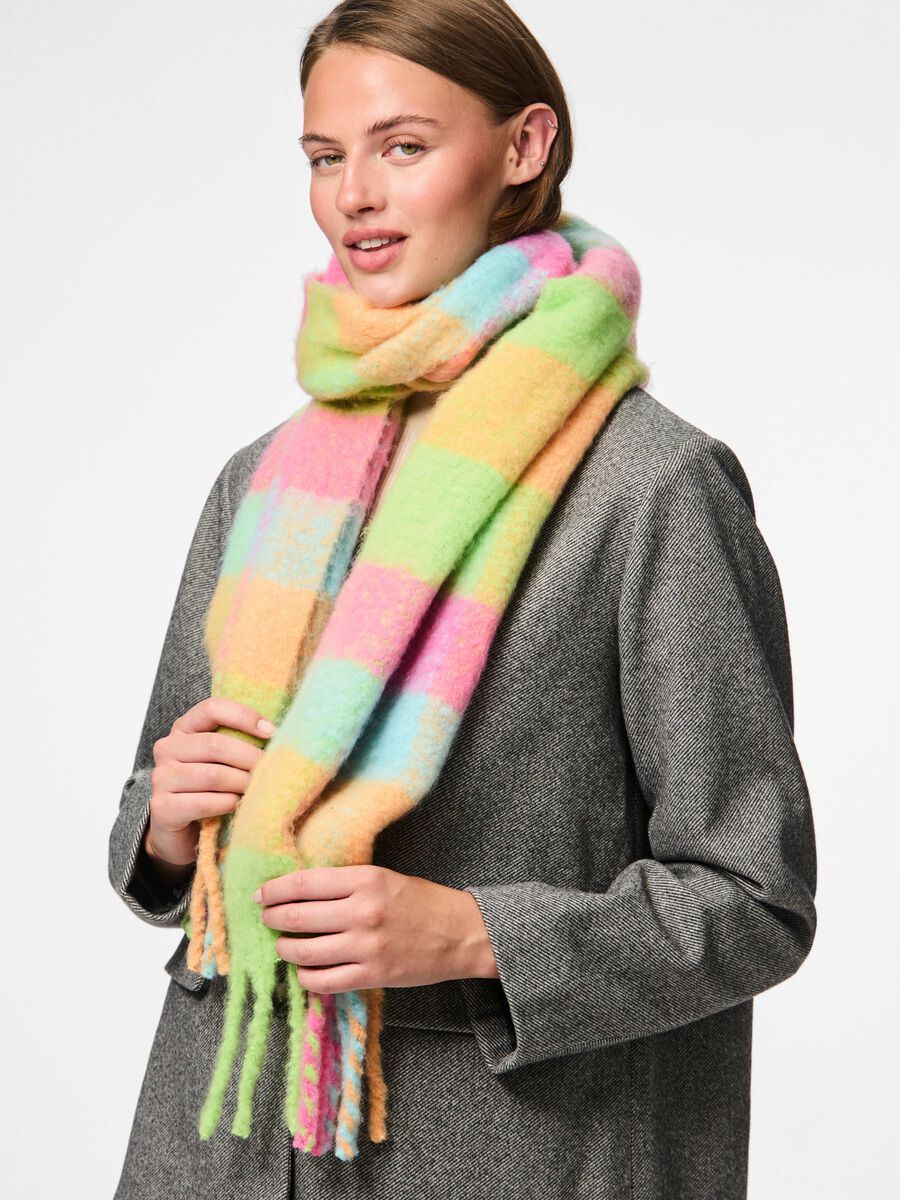 Brushed Check Scarf
