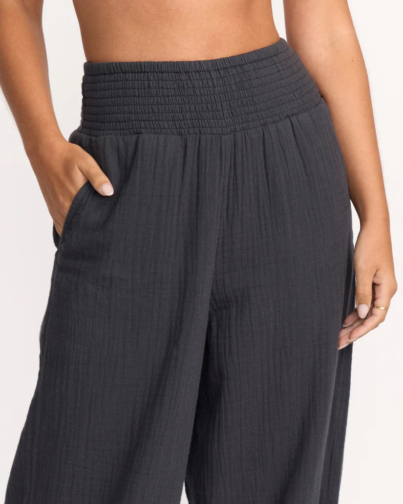 New Waves 100% Cotton Gauze Elastic Waist Pants
