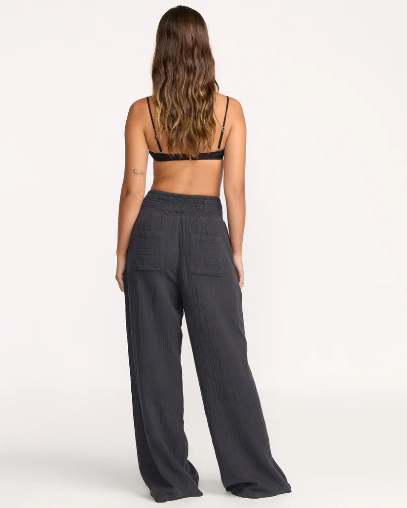 New Waves 100% Cotton Gauze Elastic Waist Pants