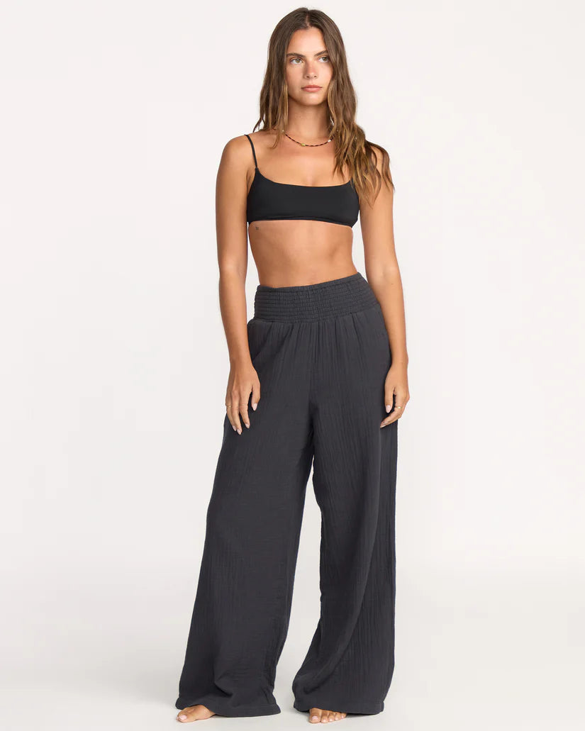 New Waves 100% Cotton Gauze Elastic Waist Pants