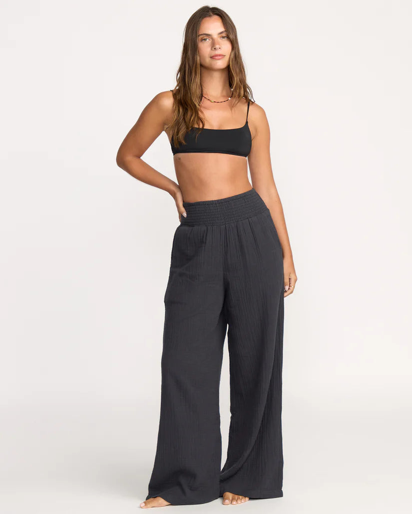 New Waves 100% Cotton Gauze Elastic Waist Pants