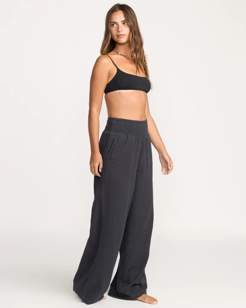 New Waves 100% Cotton Gauze Elastic Waist Pants