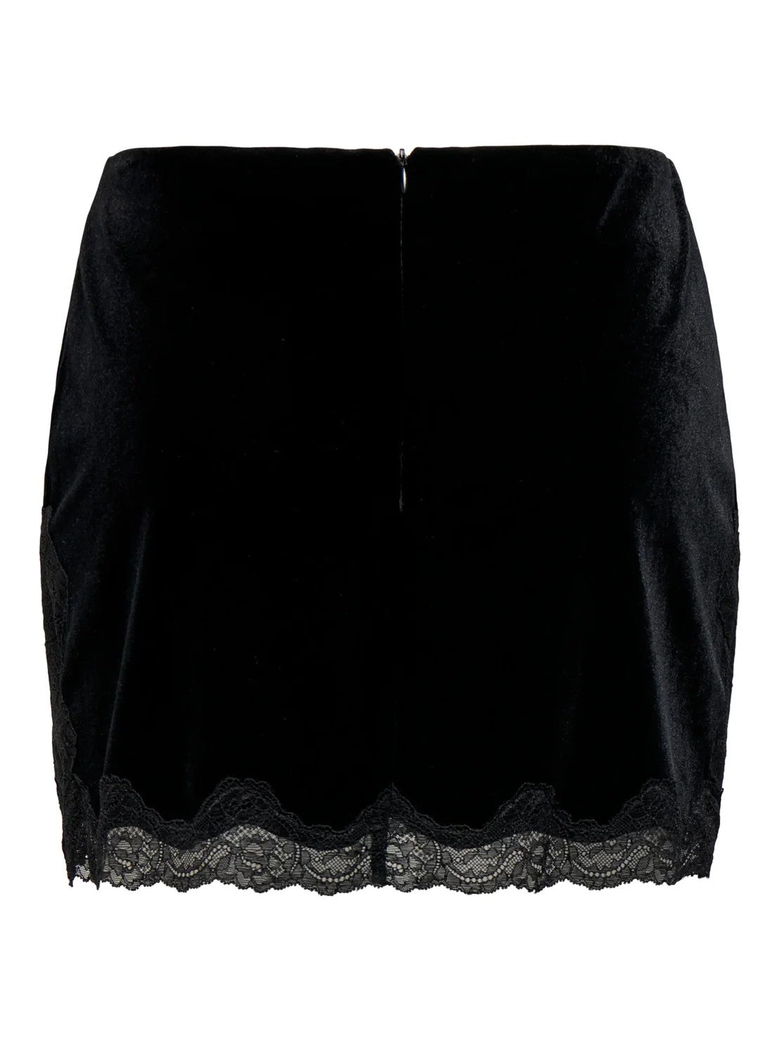 Lace & Velvet Mini Skirt
