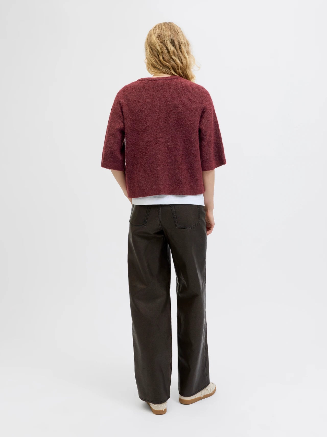 Short Sleeved Knit Cardigan