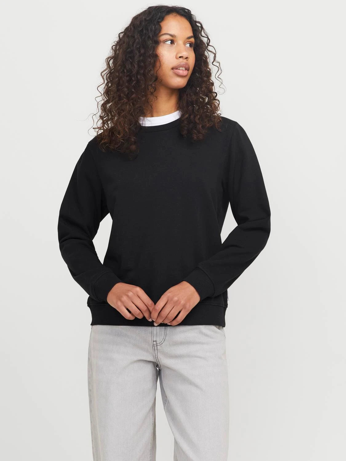 Cotton Solid Sweatshirt