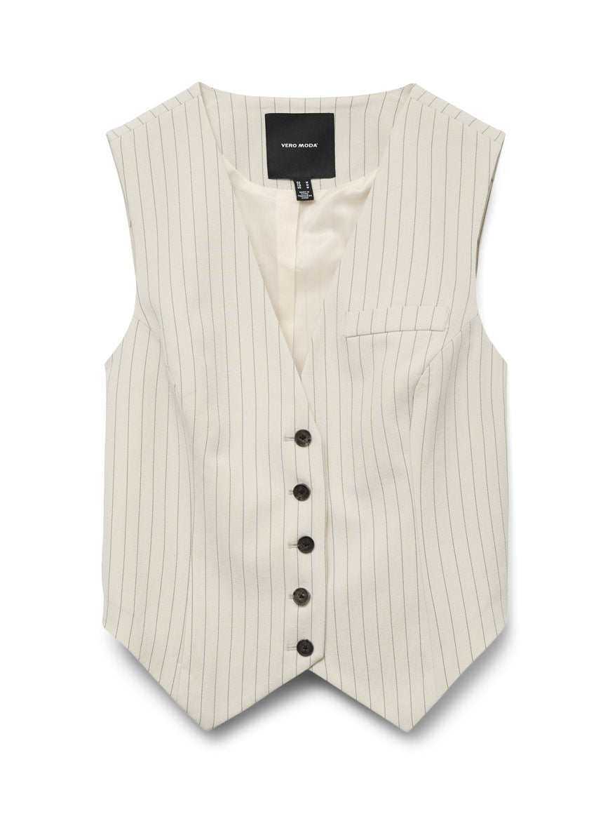 Pinstripe Tailored Vest