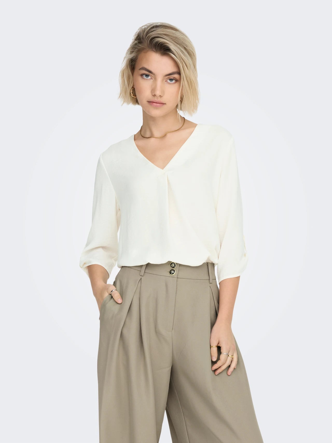 V-neck 3/4 Top