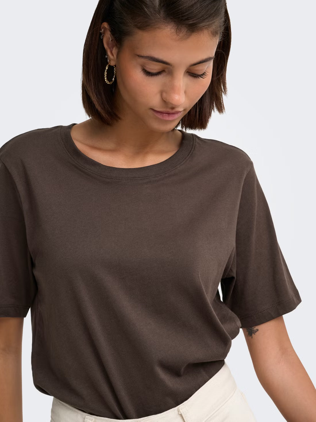 Basic Short Sleeve Cotton Top