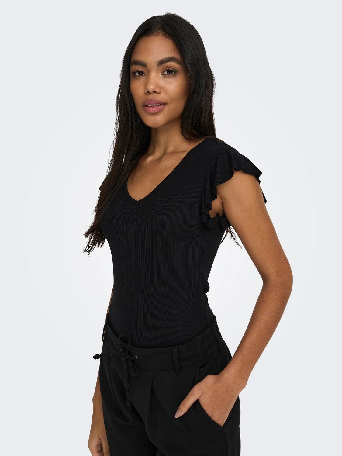 Frill Sleeve Tee