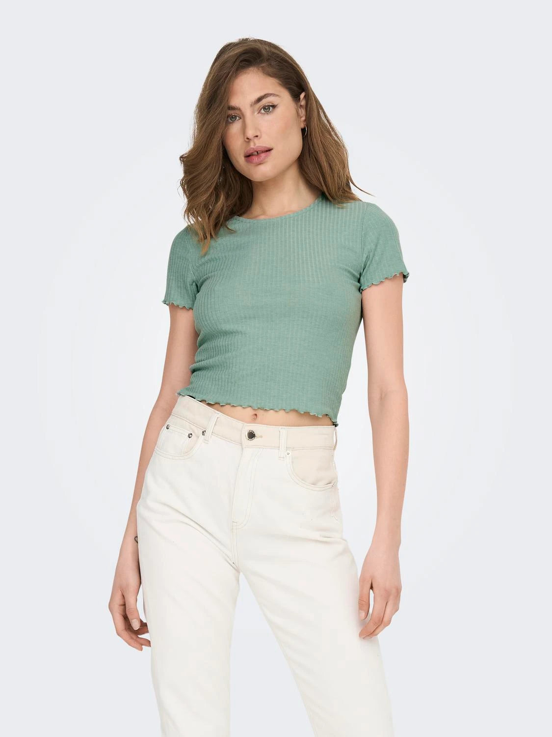 Ruffled Hem Tee