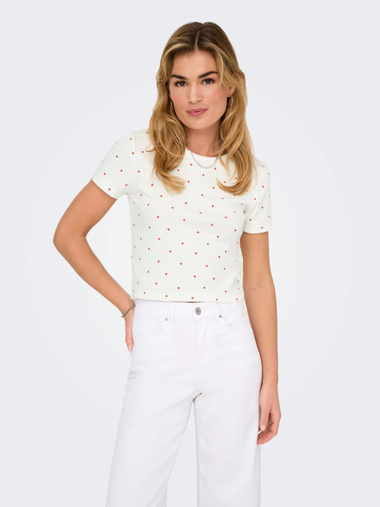 Small Prints Cotton T-shirt