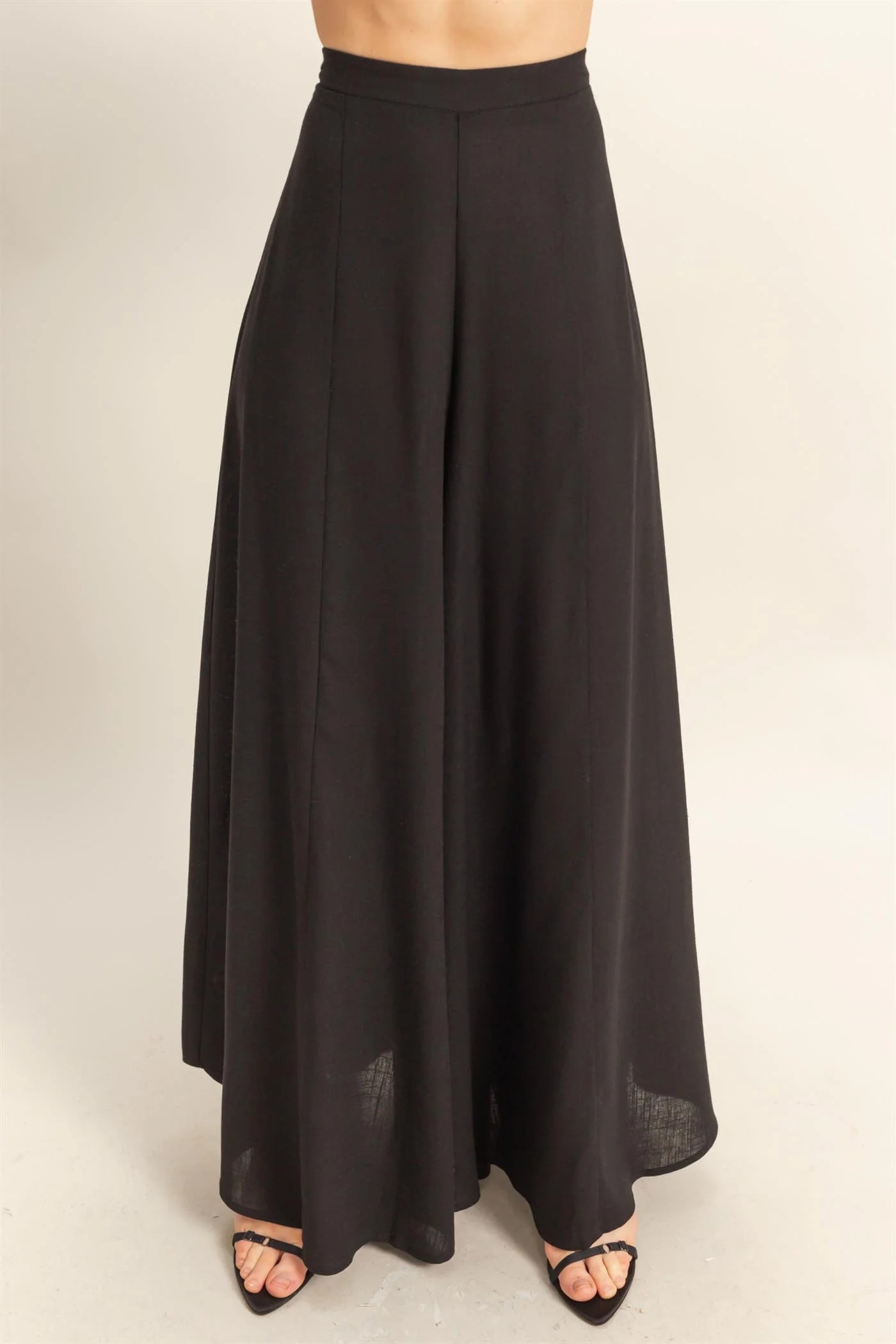 Cotton Surplice Top and Palazzo Pants Set
