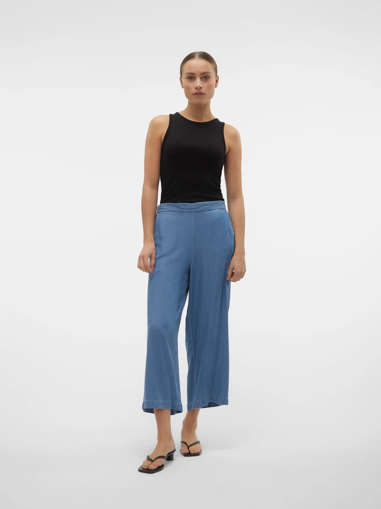 Light Denim Tencel Culotte