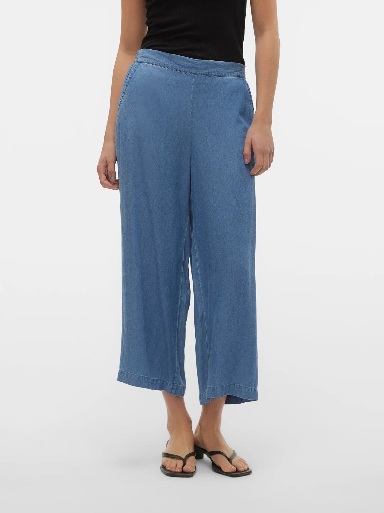 Light Denim Tencel Culotte