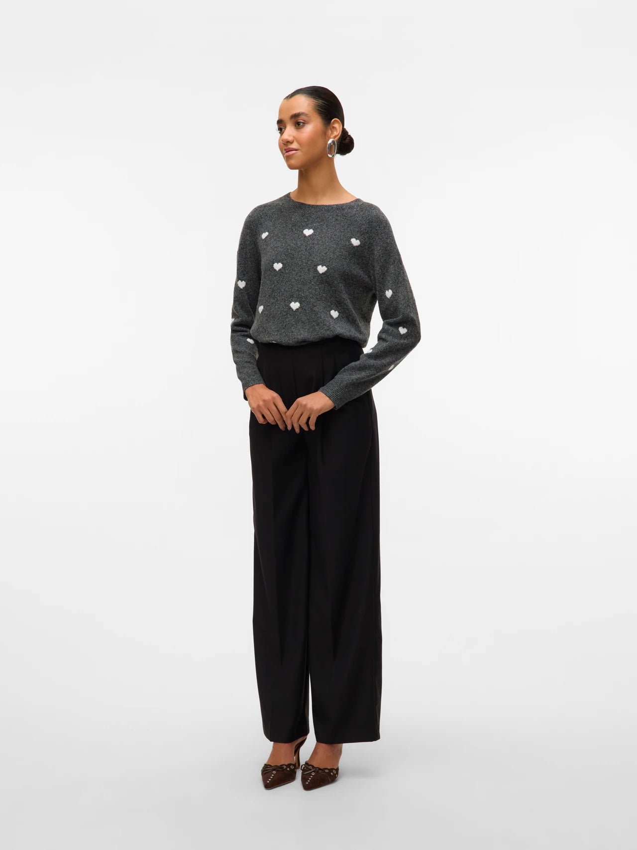 Heart Print Sweater