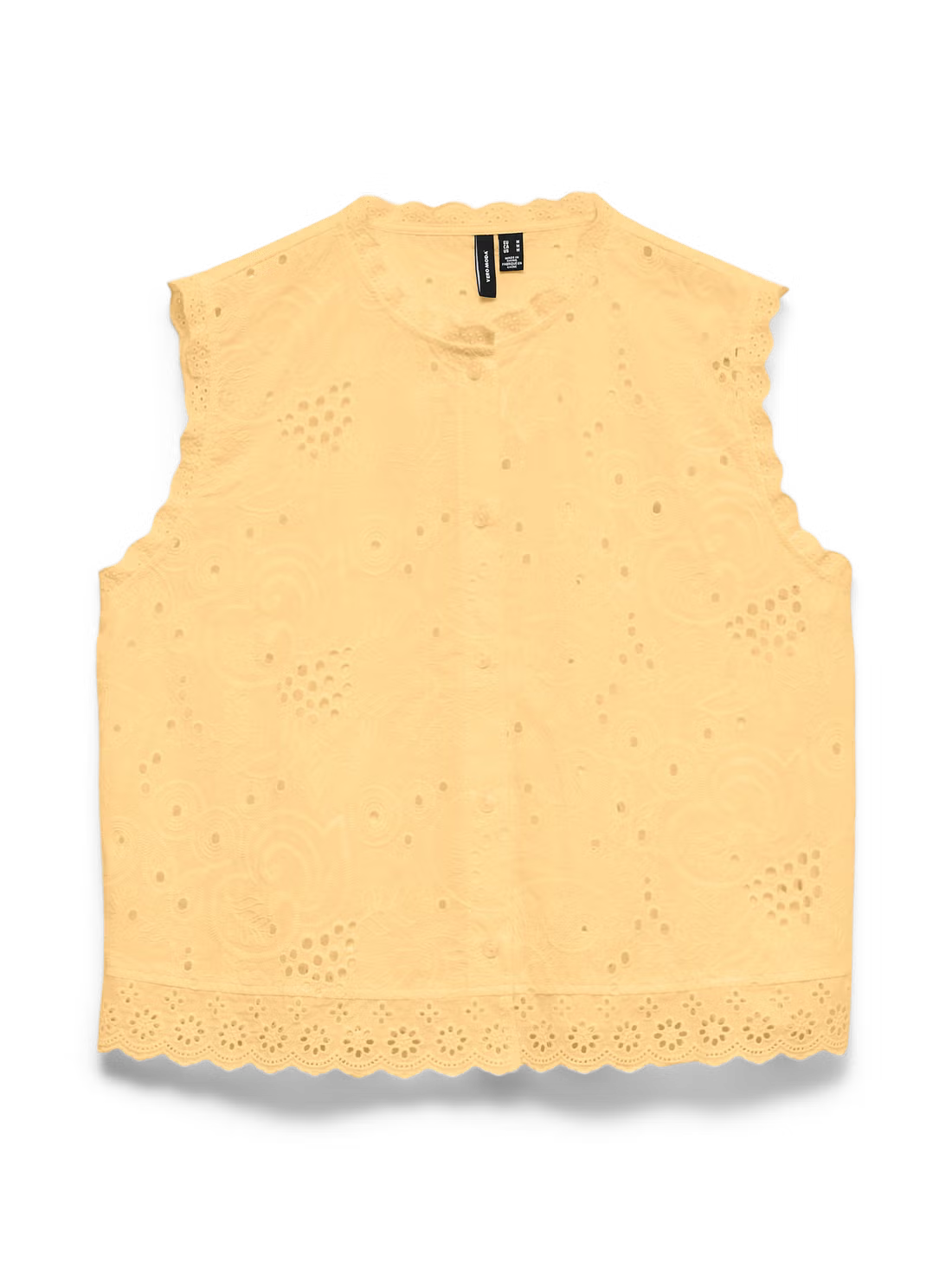 Organic Cotton Eyelet Blouse