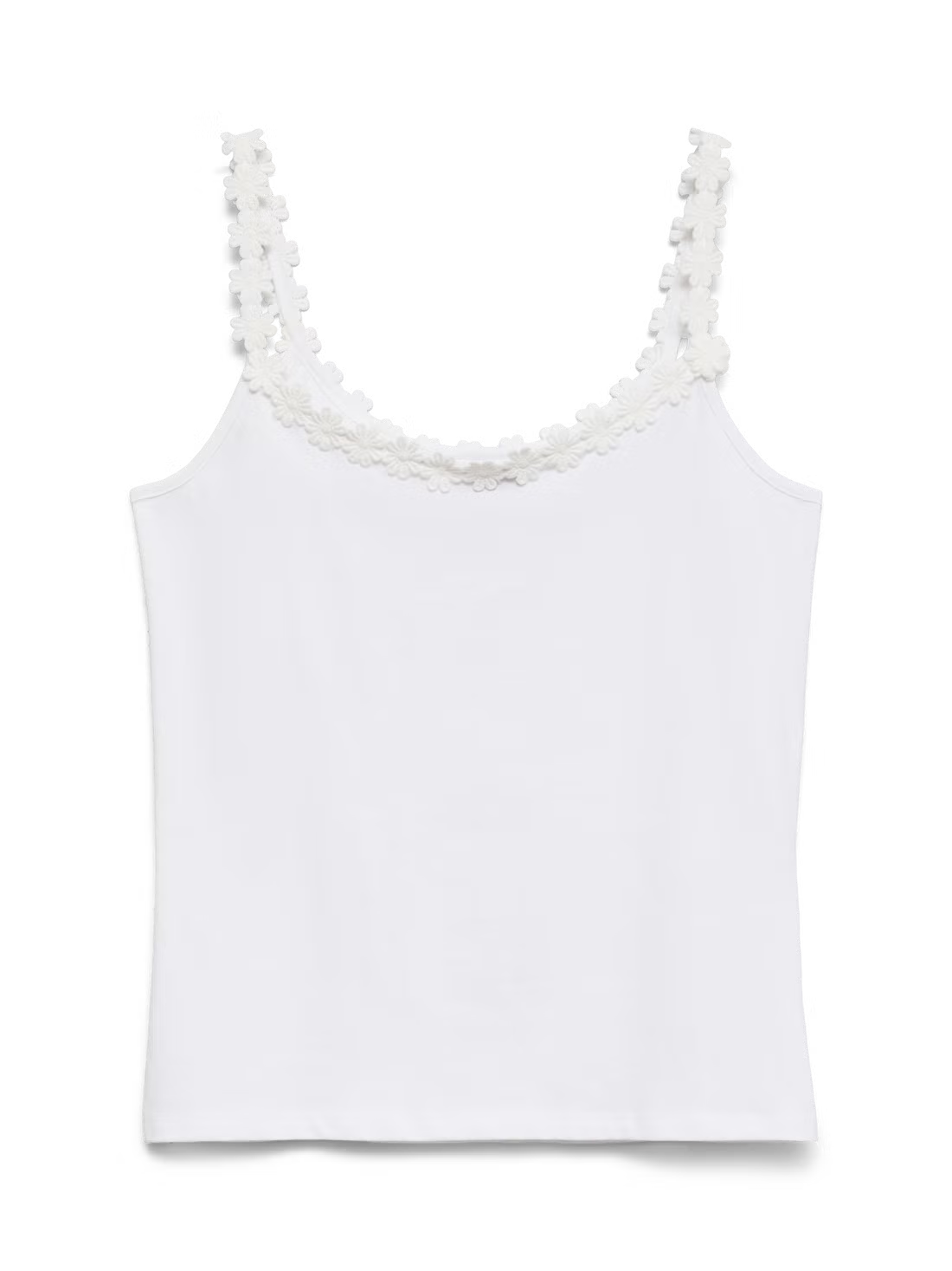 Organic Cotton Floral Trim Camisole