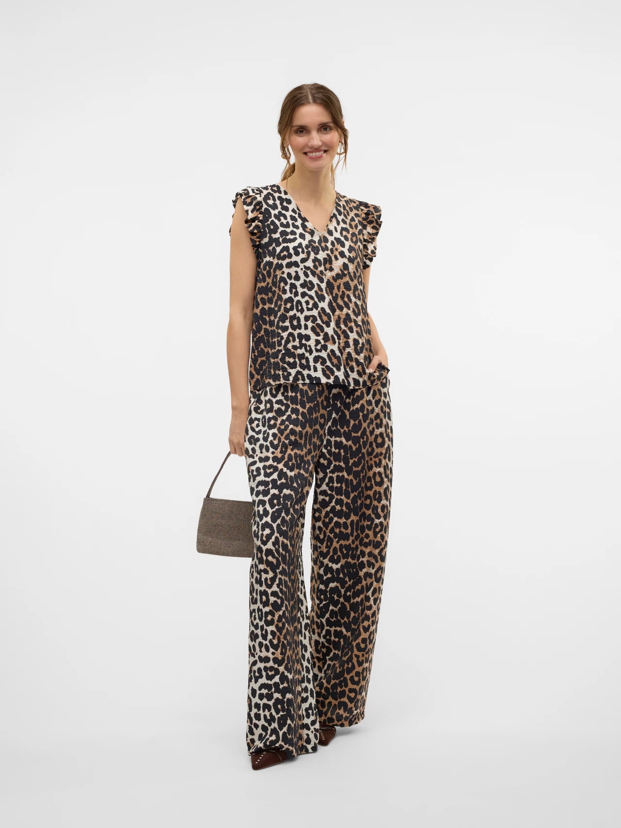 Printed Frill Top