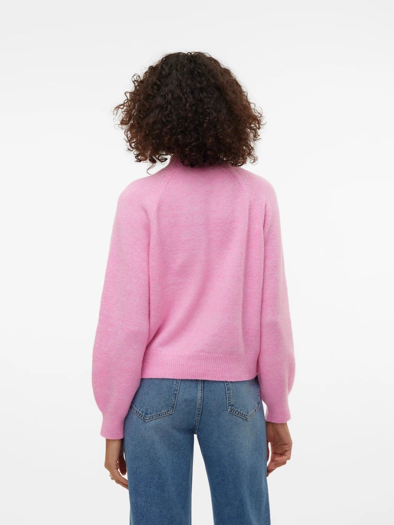 High Neck Balloon Sleeves Sweater