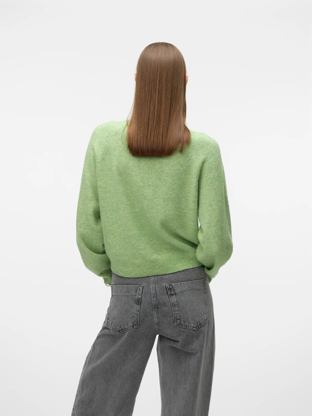 High Neck Balloon Sleeves Sweater