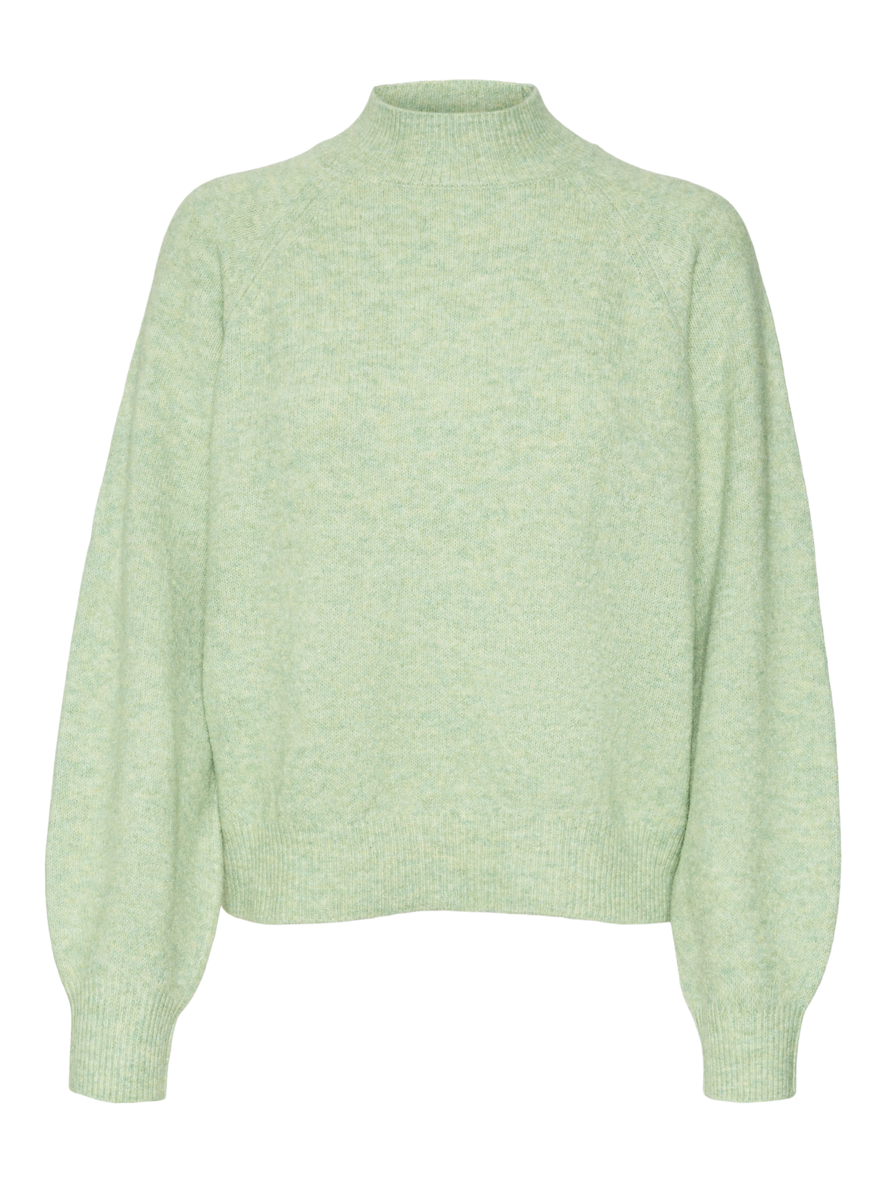 High Neck Balloon Sleeves Sweater