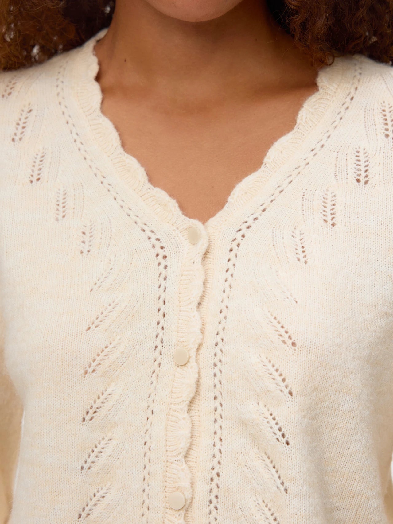 Scallop Detail Cardigan