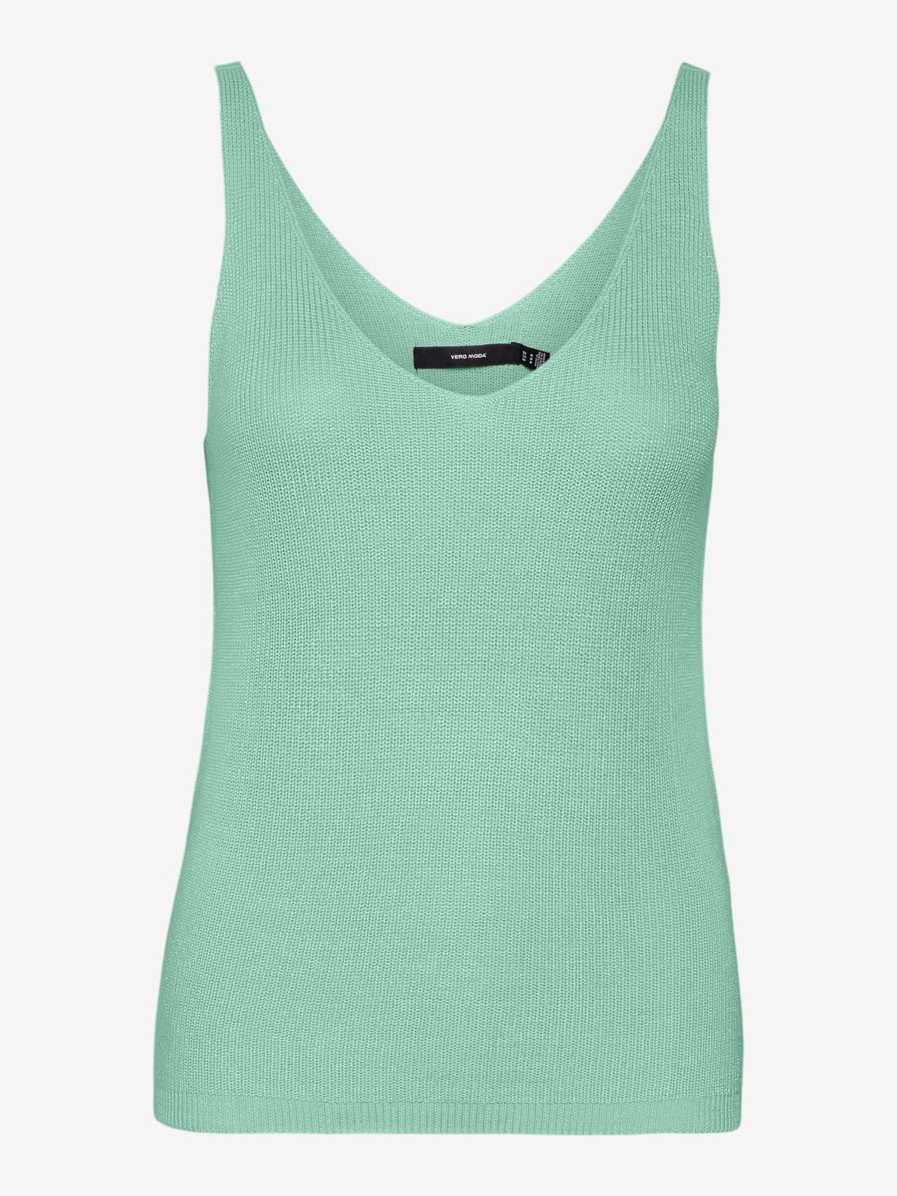 Vneck Sleeveless Knit Top