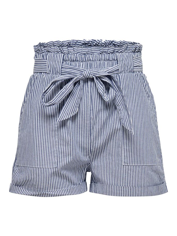 Smilla Stripe Belt Cotton Shorts