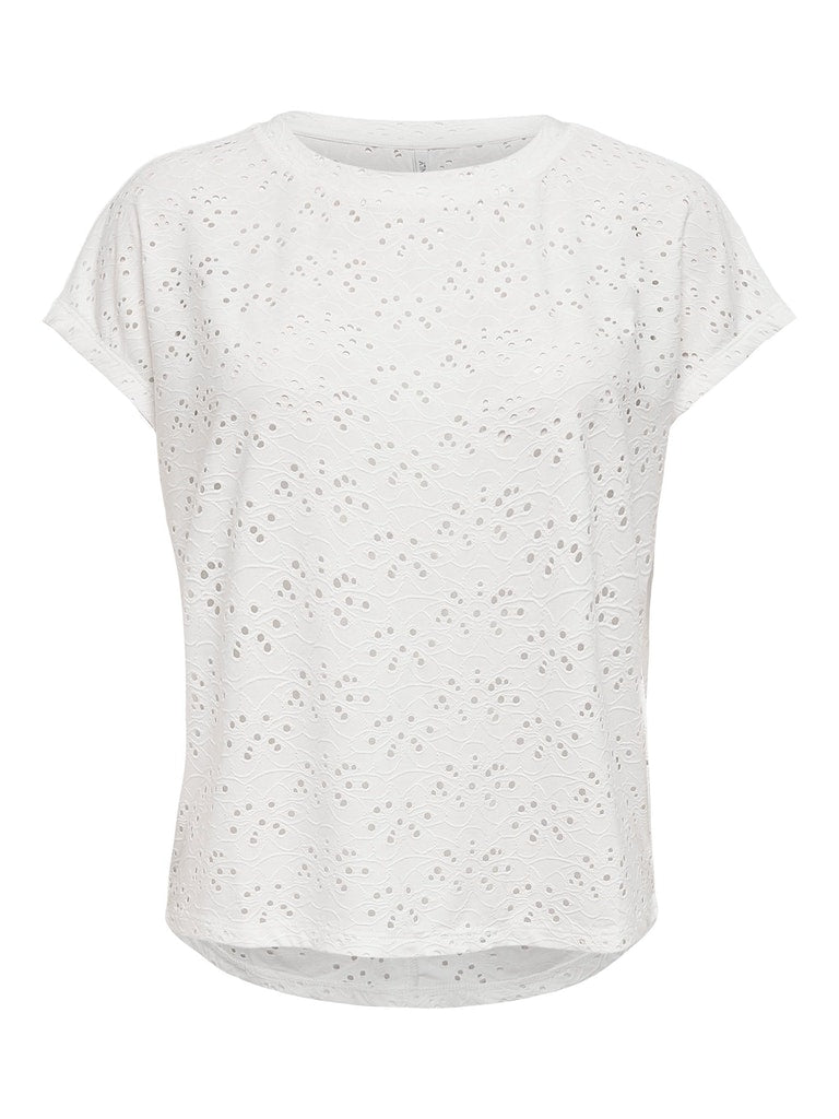 Smilla Short Sleeve Eyelet Top