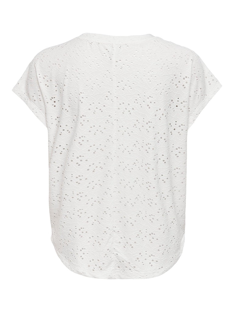 Smilla Short Sleeve Eyelet Top