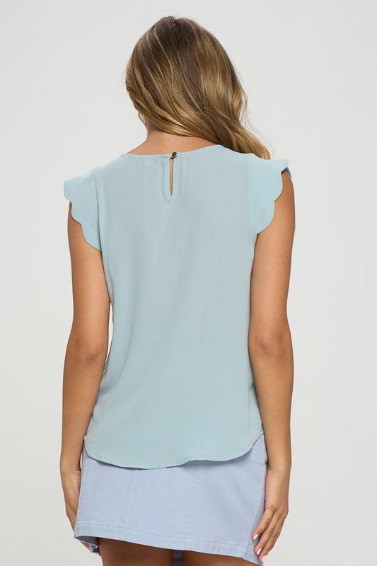 Scalloped Trim Top