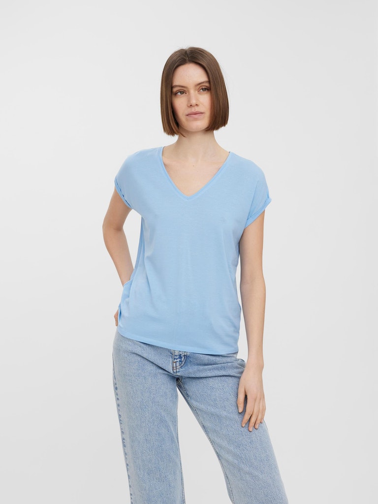 Ava Short Sleeve Vneck Tee