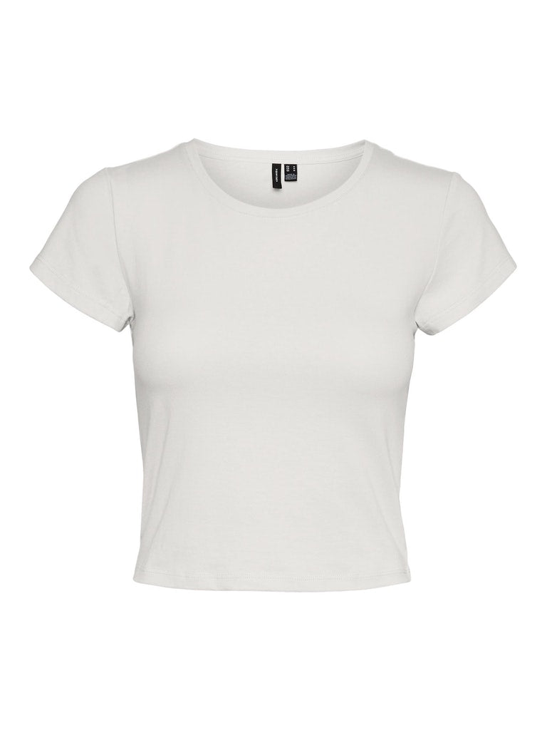 Maxi Short Sleeve Crop Cotton Top