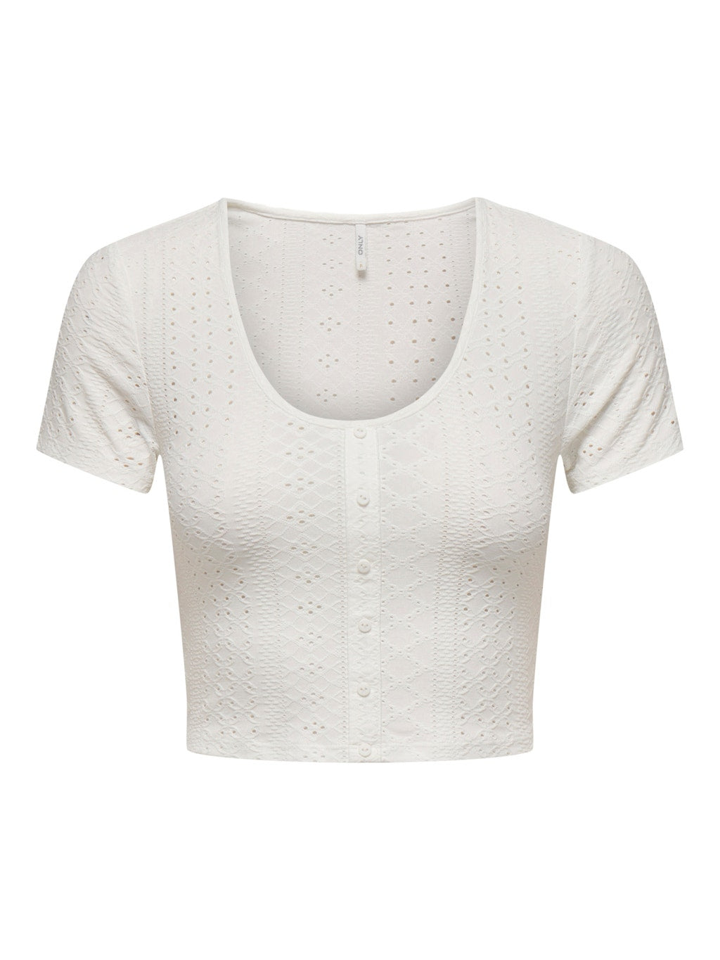 Sandra Placket Eyelet Top
