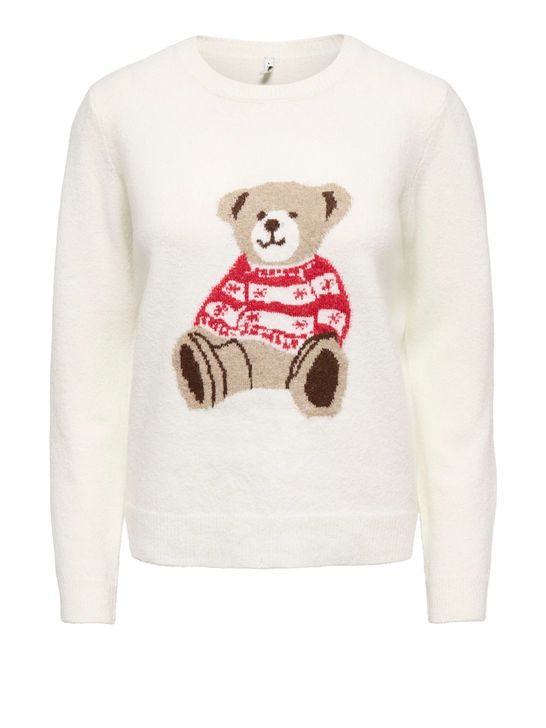 Knit Sweater with Winter Character