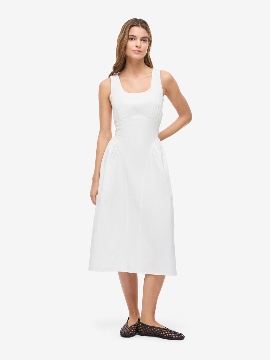 Organic Cotton Fitted Waist Dress