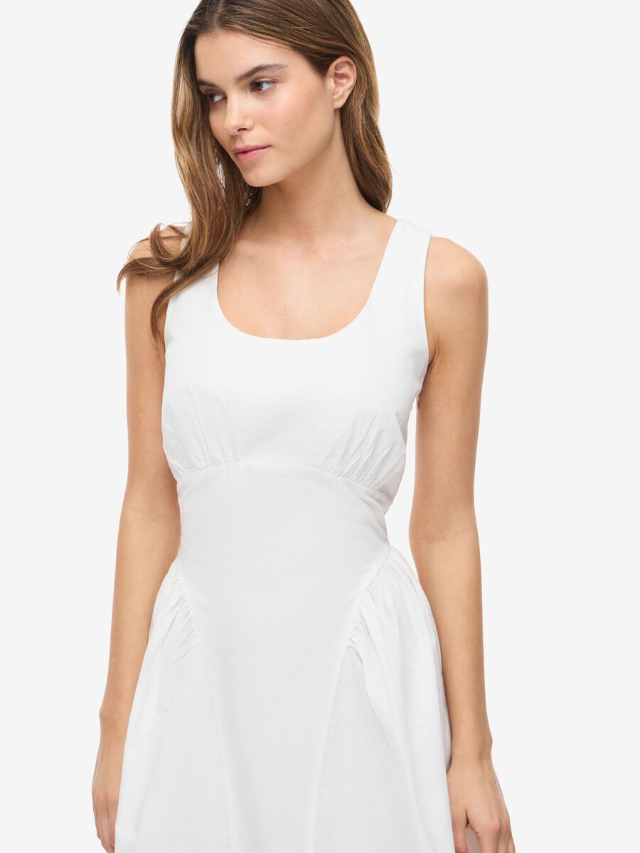 Organic Cotton Fitted Waist Dress
