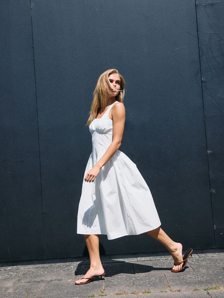 Organic Cotton Fitted Waist Dress