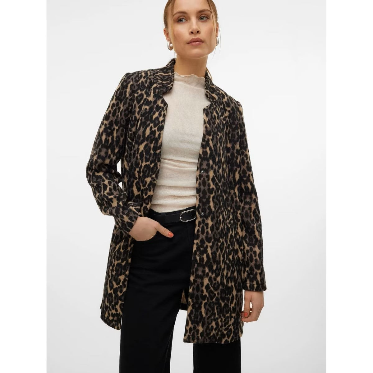 Brushed Katrine Leopard Print Jacket