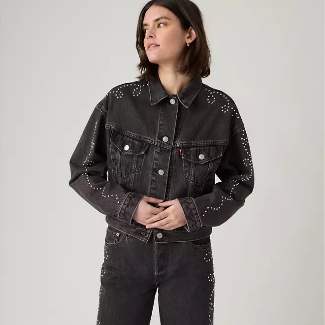Levi's Shrunken '90s Bejeweled Trucker Jacket
