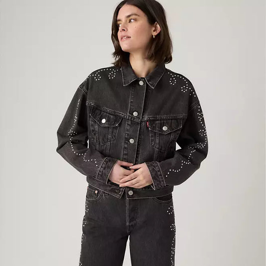 Levi's Shrunken '90s Bejeweled Trucker Jacket