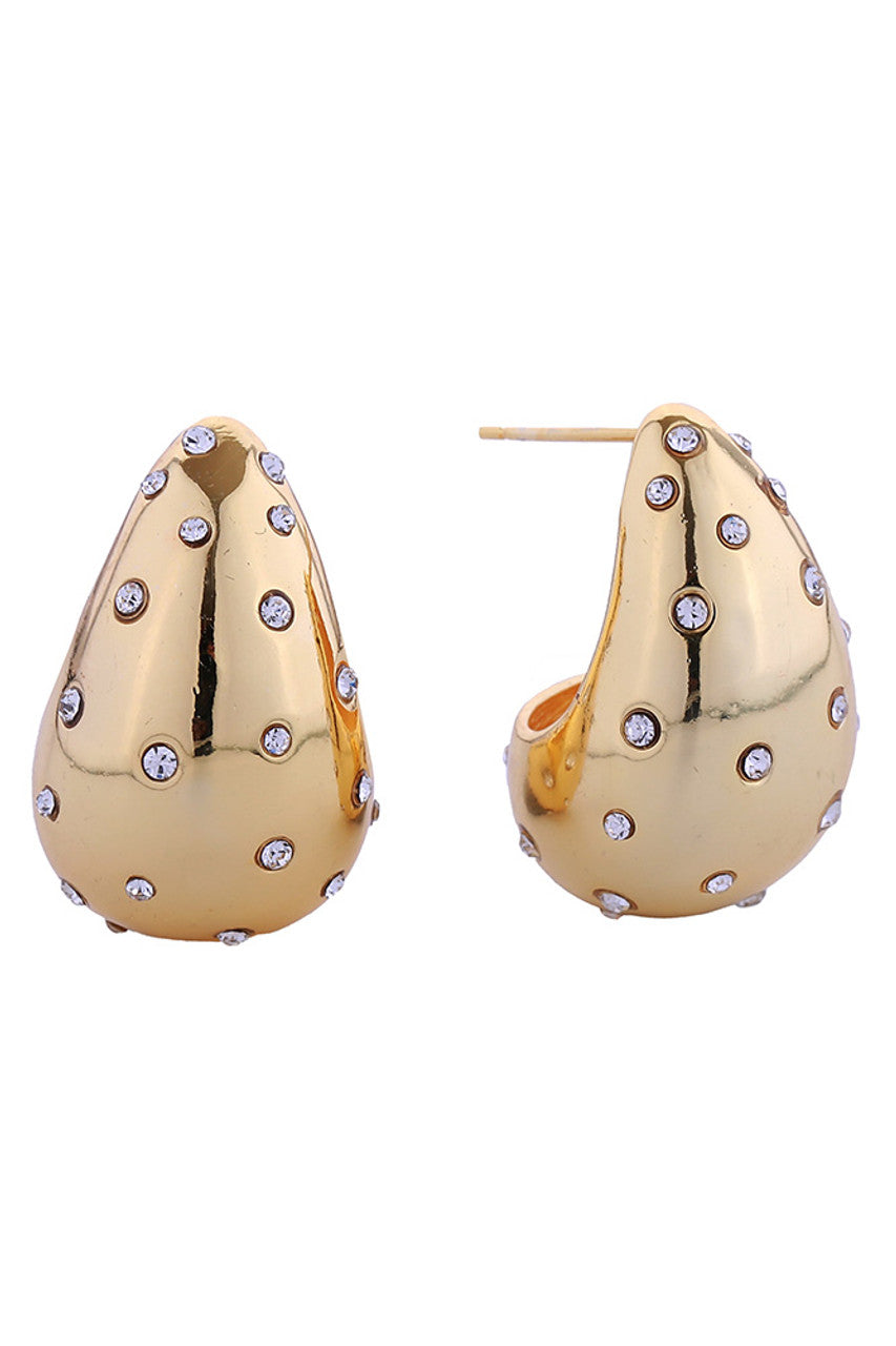 14K Gold Dipped Teardrop Earrings