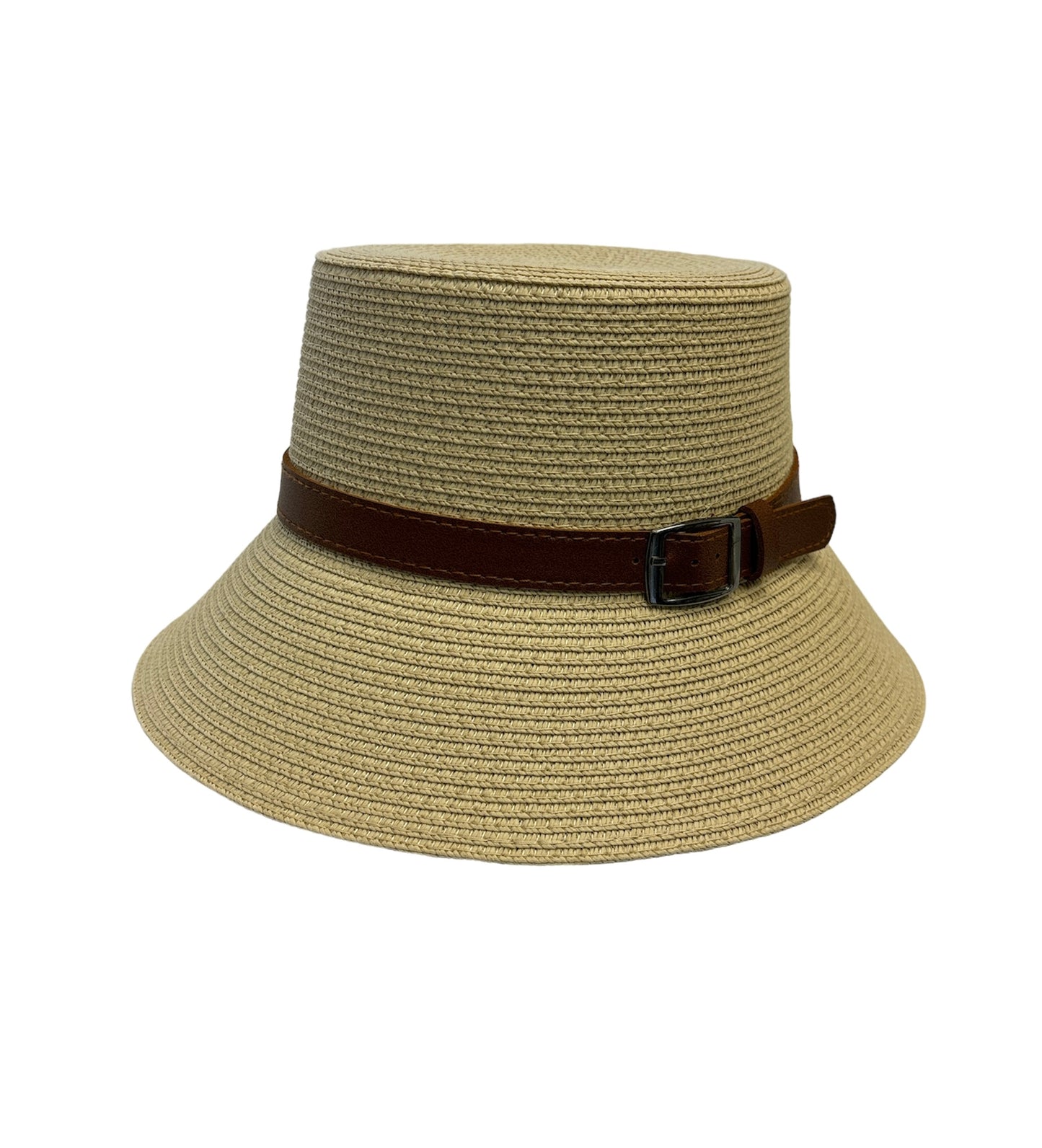 Belt Straw Bucket Hat