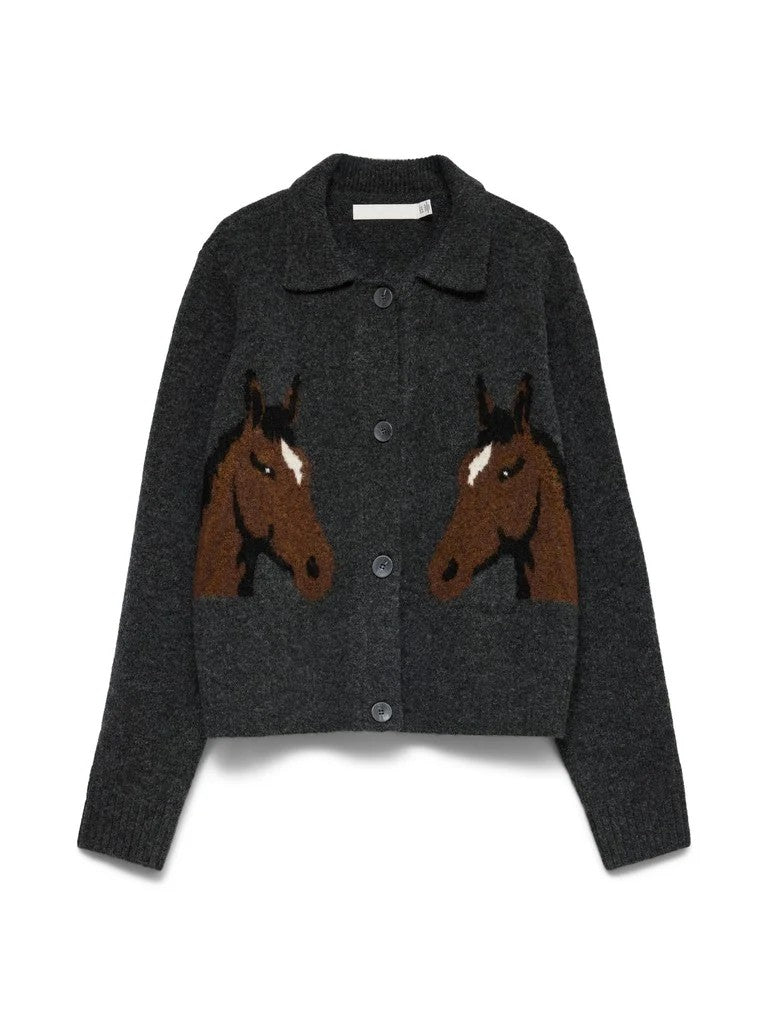 Horse Print Cardigan