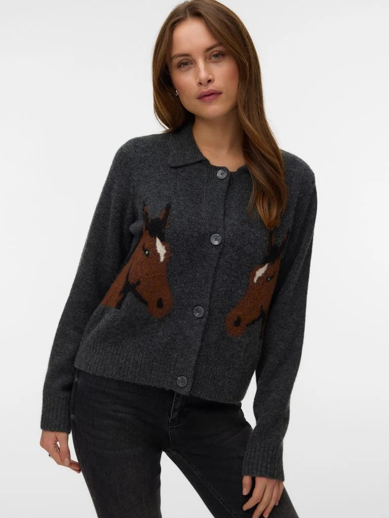 Horse Print Cardigan