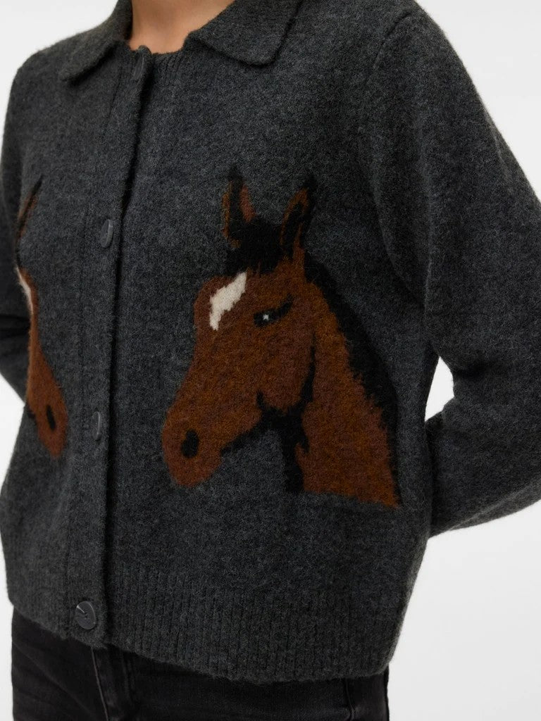 Horse Print Cardigan