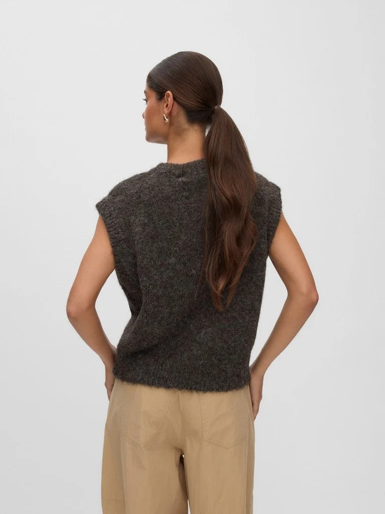 Horse Print Sleeveless Knitted Vest